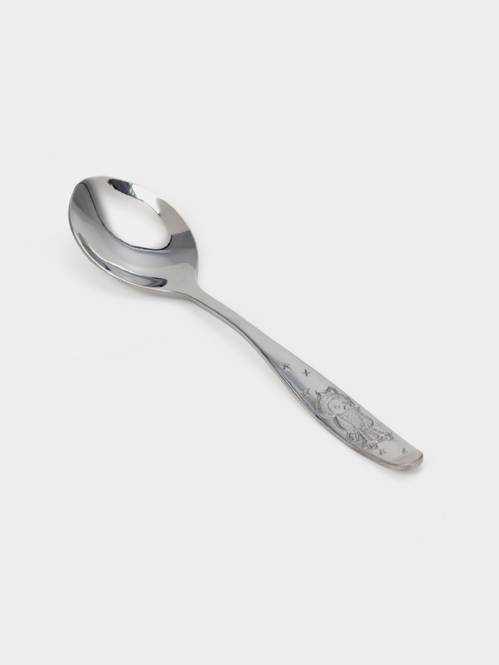Ложка чайная «Антошка», длина 14 см, толщина 2 мм, нержавеющая сталь, серебристая