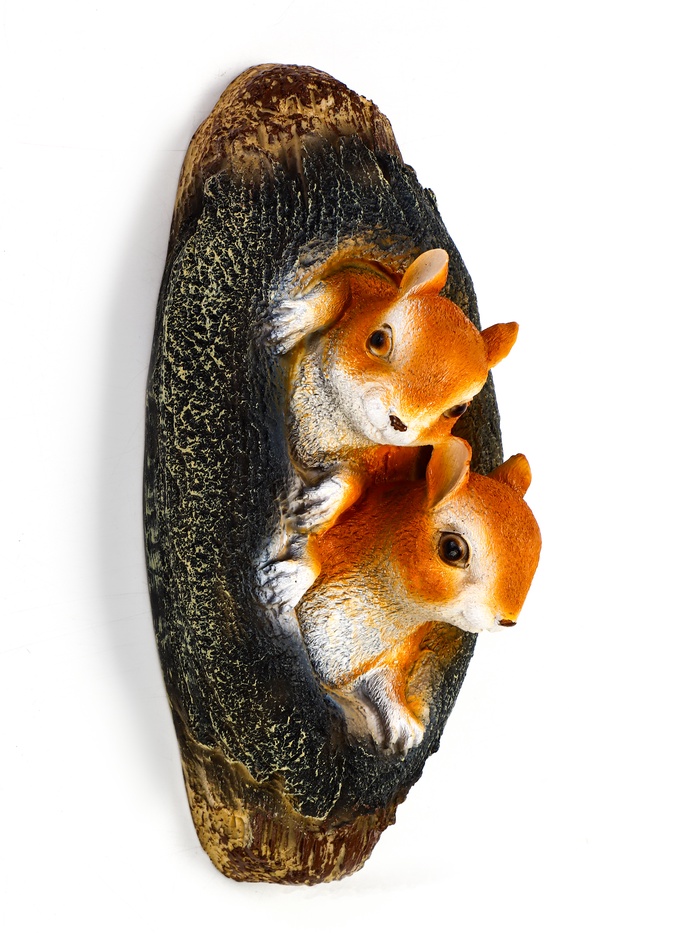 Садовая фигура «Белки» из полистоуна, 12×11×30 см - Фото 1