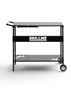 Столик на колесах Grillme, 35×115×83 см, для мангала, сталь 1 мм, чёрный 11016897 - фото 9832546