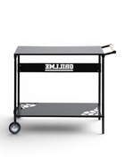 Столик на колесах Grillme, 35×115×83 см, для мангала, сталь 1 мм, чёрный 11016897 - фото 10058335