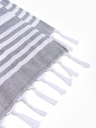 Полотенце пляжное пештемаль «Этель», 75×170 см, тёмно-серое - Фото 3