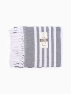 Полотенце пляжное пештемаль «Этель», 75×170 см, тёмно-серое - Фото 7