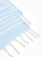 Полотенце пляжное пештемаль «Этель», 75×170 см, голубое - Фото 3