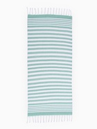 Полотенце пляжное пештемаль «Этель», 75×170 см, зелёное - Фото 2