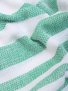 Полотенце пляжное пештемаль «Этель», 75×170 см, зелёное - Фото 4