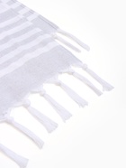 Полотенце пляжное пештемаль «Этель», 75×170 см, серое - Фото 3