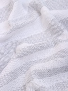 Полотенце пляжное пештемаль «Этель», 75×170 см, серое - Фото 4