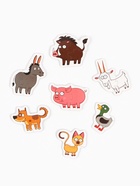 Макси - пазлы в металлической копилке с замочком «Синий трактор» 10952684