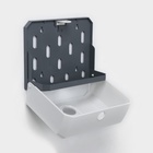 УЦЕНКА Диспенсер бумажных полотенец в листах, пластик белый - Фото 5