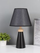 УЦЕНКА Лампа настольная RISALUX «Аютаж», E27, 40 Вт, чёрная, 25×25×42.5 см 11022006
