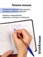 Набор ручек шариковых ErichKrause Slender Stick Orange, SuperGlide, 4 штуки, узел 0.7 мм, синий 10998678 - фото 9823316