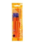 Набор ручек шариковых ErichKrause Slender Stick Orange, SuperGlide, 4 штуки, узел 0.7 мм, синий 10998678 - фото 9858843