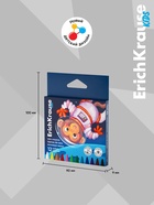 Восковые мелки 12 цветов, ErichKrause Kids Space Animals, трёхгранные - Фото 3