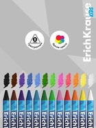 Восковые мелки 12 цветов, ErichKrause Kids Space Animals, трёхгранные - Фото 4