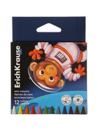 Восковые мелки 12 цветов, ErichKrause Kids Space Animals, трёхгранные - Фото 7