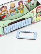 УЦЕНКА Органайзер для канцелярских предметов "Выбор отличницы", вечный календарь, цветной, - Фото 2