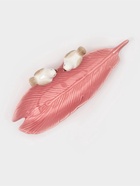 УЦЕНКА Блюдо сервировочное «Птички на листочке», 21×8×5 см, керамика, розовое - Фото 5