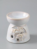 УЦЕНКА Аромалампа керамика + ароматический воск "Слон со слонёнком" светлый беж 10х10х9 см 1032360 - Фото 2