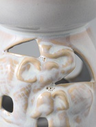 УЦЕНКА Аромалампа керамика + ароматический воск "Слон со слонёнком" светлый беж 10х10х9 см 1032360 - Фото 7