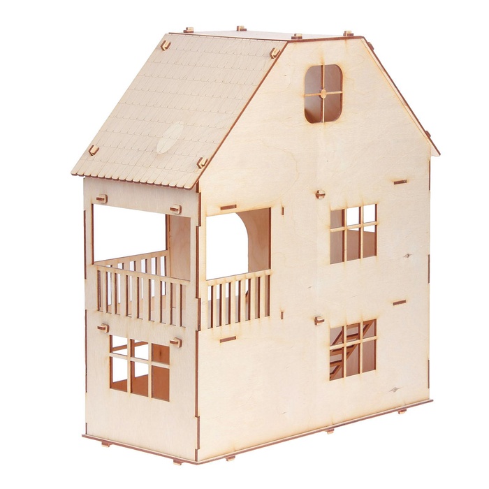 УЦЕНКА Домик для кукол 3 этажа с мансардой - Фото 1