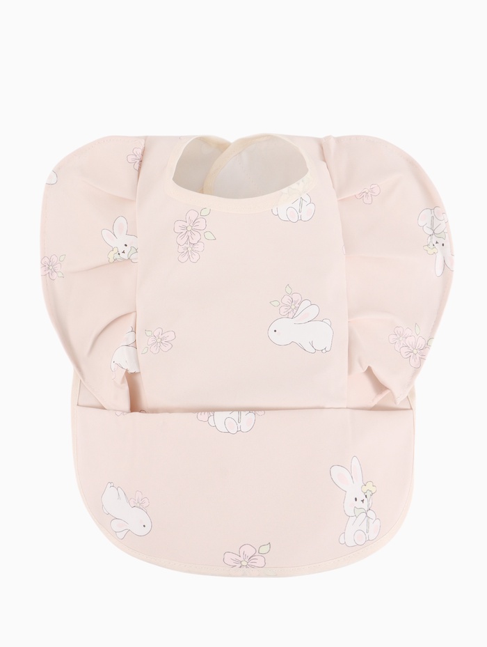 Нагрудник для кормления, непромокаемый с карманом «Нежные кролики» M&B