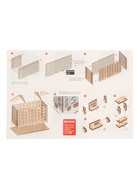 Деревянный конструктор Лесная мастерская «Хрущёвка», 206 деталей - фото 123133242