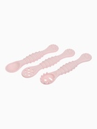Ложка детская для прикорма, силикон, набор 3 шт., розовый M&B - Фото 2