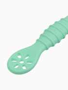 Ложка детская для прикорма, силикон, набор 3 шт., мятный M&B - Фото 4