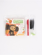 Набор многоразовых прописей с углублениями «Ушастые задания. Чебурашка», 12 стр., 4 книги в наборе - фото 809622904