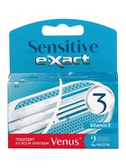 Кассеты женские E-Xact 3 лезвия, 2 шт. - фото 809622961