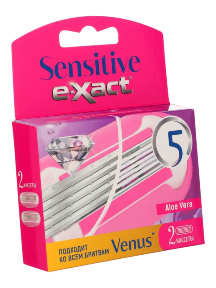 Кассеты женские E-Xact 5 лезвий, 2 шт.
