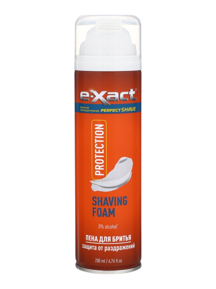 Пена для бритья «Защита от раздражений» E-Xact, для всех типов кожи, 200 мл