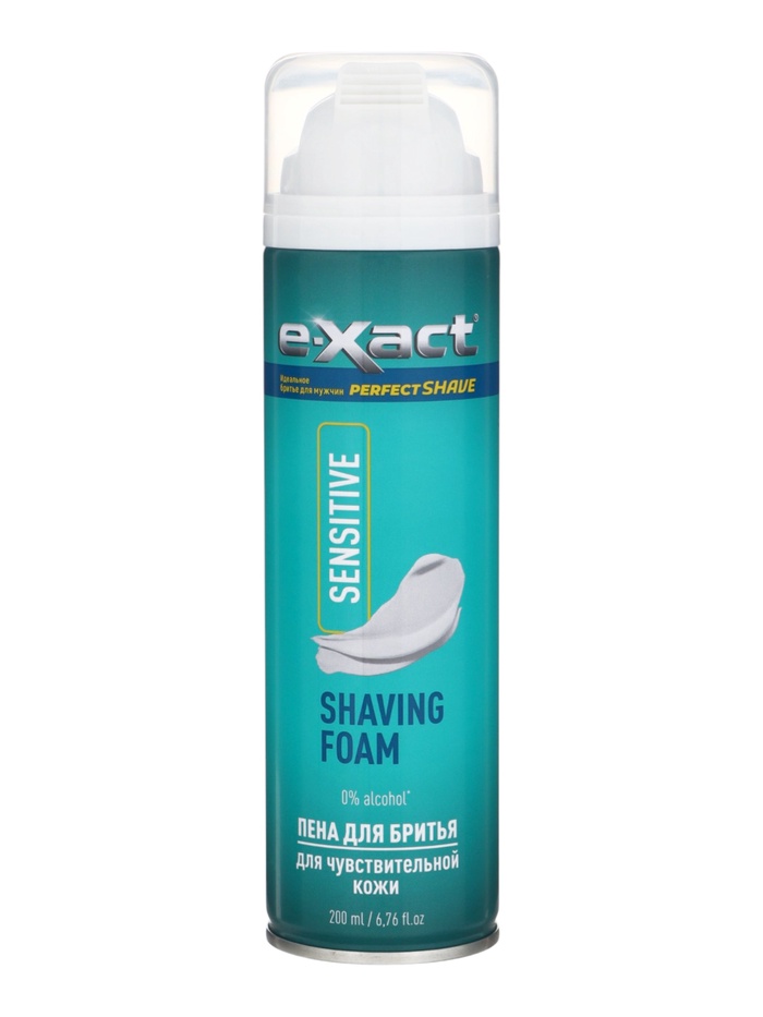 Пена для бритья E-Xact, для чувствительной кожи, 200 мл