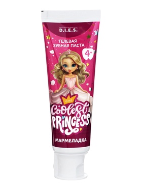 Зубная паста детская D.I.E.S. «Принцесса», вкус мармелада, от 4 лет, 75 мл