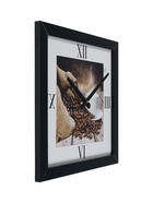 УЦЕНКА Часы - картина настенные интерьерные «КОФЕ», 57×57 см - Фото 2