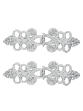 Вышивка, серебро длина 22 см, в наборе 2 штуки