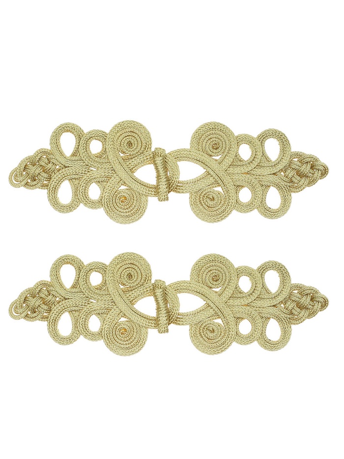 Вышивка декоративная, золото, 22 см, 2 шт. - Фото 1