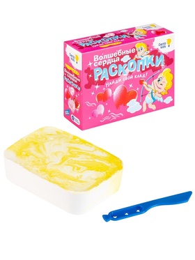 Набор для раскопок Dream Makers «Волшебные сердца», 4 фигурки