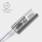 УЦЕНКА Окномойка с насадкой из микрофибры + велюр, стальная телескоп ручка 25х9х82(126) см 1102237 - Фото 2