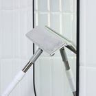 УЦЕНКА Окномойка с насадкой из микрофибры + велюр, стальная телескоп ручка 25х9х82(126) см 1102237 - Фото 11