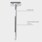 УЦЕНКА Окномойка с насадкой из микрофибры + велюр, стальная телескоп ручка 25х9х82(126) см 1102237 - Фото 3