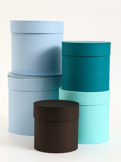 УЦЕНКА Набор шляпных коробок 5 в 1" Гармония" , 20 х20 - 13,5 х 13,5 см