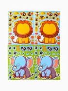 Наклейки детские для творчества «Зверята», набор 16 шт. - фото 809623277