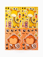 Наклейки детские для творчества «Зверята», набор 16 шт. - фото 809623278