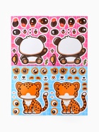 Наклейки детские для творчества «Зверята», набор 16 шт. - фото 809623279