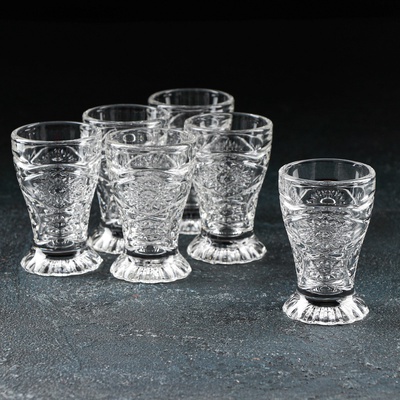 УЦЕНКА Набор рюмок 6 шт. «Северная звезда» 50 мл, 4.8×7.5 см