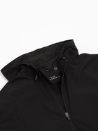 Ветровка мужская с капюшоном, размер S (46), спортивная, чёрная - Фото 6