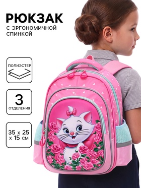 Рюкзак школьный с эргономичной спинкой «Коты аристократы»