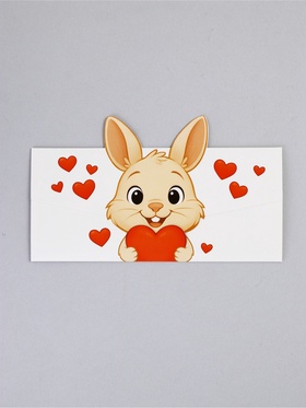 Конверт для денег формовой «Заюша», 17,5 х10см