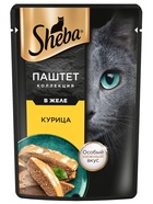Влажный корм Sheba для кошек курица, паштет, пауч 75 г - Фото 2